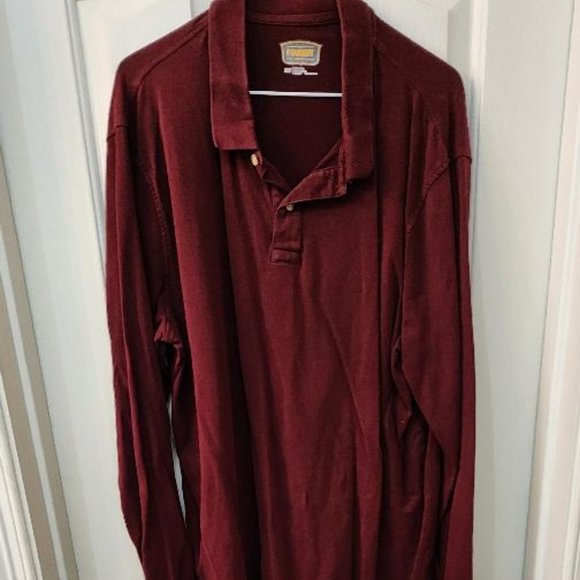 The Foundry Other - Burgundy Men's Long Sleeve Shirt